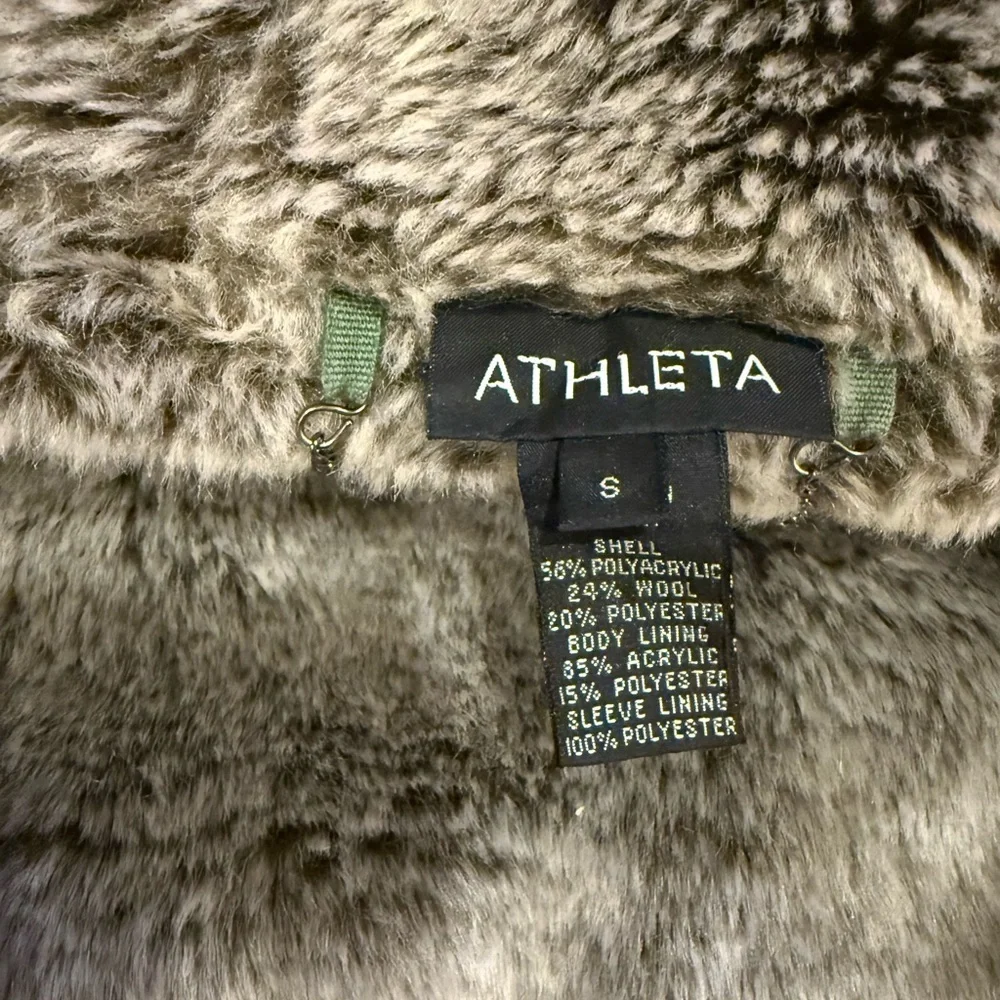 ATHLETA Faux Fur Lined Hooded Jacket - Gray - Picture 3 of 4